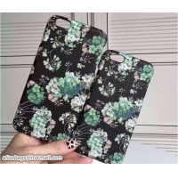 Crafted Gucci Iphone Cover Leather Blooms Black 2016