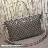 Big Enough Gucci GG Supreme Canvas Tote Bag 353440 Pink