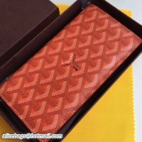 Latest Styles Discount Goyard Long Purses 020082 Orange