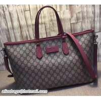 Good Looking GUCCI GG Supreme Tote Bag 410748 Rose