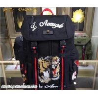 Top Grade Gucci Techno Canvas Techpack Backpack Bag 429037 Embroidered Tiger And Flowers