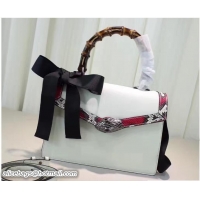 Stylish Gucci Lilith Leather Top Handle Small Bag 453751 White 2016