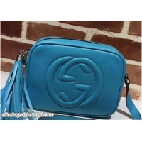 Popular Style Gucci Soho Leather Disco Small Bag 308364 Sky Blue