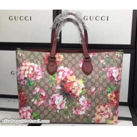 Good Looking Gucci Soft GG Supreme Tote Bag 453705 Red Blooms