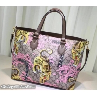 Traditional Specials Gucci Soft GG Supreme Tote Bag 453705 Bengal Pink