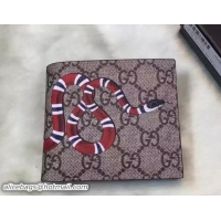 Best Price Gucci GG Supreme Wallet 451268 Snake