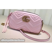 Popular Style Gucci GG Marmont Matelasse Shoulder Bag 447632 Pink