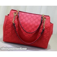 Expensive Gucci Soft Gucci Signature Shoulder Bag 453771 Red