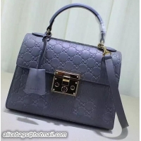 Traditional Specials Gucci Padlock Gucci Signature Top Handle Bag 453188 Purple