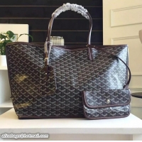 Low Cost Goyard Latest Style Anjou Reversible Bag GM 2398 Coffee