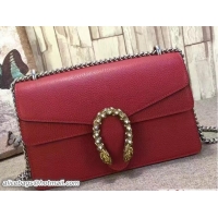 Best Grade Gucci Dionysus Leather Shoulder Small Bag 400249 Red