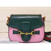 Discount Fashion Gucci Lady Web Leather Shoulder Small Bag 384821 Green/Pink