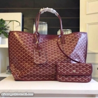 Discount Goyard Latest Style Anjou Reversible Bag GM 2398 Burgundy