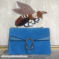 Duplicate Gucci Dionysus Suede Leather Mini Shoulder Bag 400249 Blue