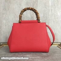 Fashionable Gucci Nymphea Mini Top Handle Bag Cowhide Leather 453767 Red