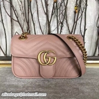 Hot Style Gucci Now GG Marmont Mini Shoulder Bag 446744 Light Pink