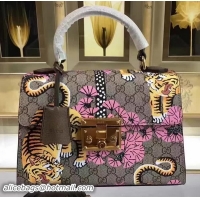 Best Quality Gucci Padlock Gucci Bengal Top Handle Bag 453188 Pink