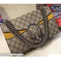 Traditional Specials Gucci Dionysus GG Supreme Canvas Shoulder Bag 400249 Yellow