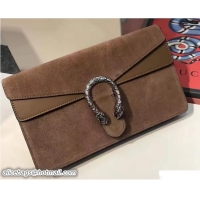 Charming Gucci Dionysus Suede Clutch Pouch Bag 7032003 Camel