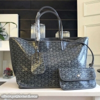 Buy Classic Goyard New Design Anjou Reversible Bag PM 2398 Dark Grey