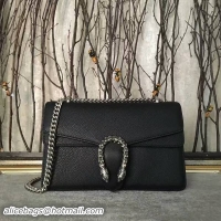 Grade Quality Gucci Dionysus Lichee Pattern Medium Shoulder Bag 400249 Black