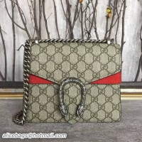 Perfect Gucci Mini Dionysus GG Canvas Shoulder Bag 421970 Red