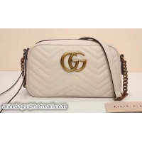 Shoulder Carry Gucci GG Marmont Matelasse Shoulder Bag 447632 OffWhite