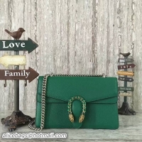 Top Grade Gucci Dionysus Lichee Pattern Medium Shoulder Bag 400249 Green