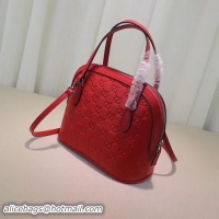 Luxury Gucci Calfskin Leather Small Tote Bag 341504 Red