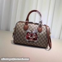 Good Quality Gucci Limited Edition GG Supreme Top Handle Bag 409529 Tiger