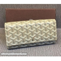 2016 Low Price Goyard Long Purse 020112 Grey