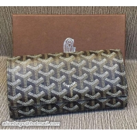 Buy Inexpensive Goyard Long Purse 020112 Black