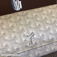 Famous Brand Discount Goyard Long Purses 020112 White