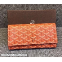 Buy Classic New Goyard Long Purse 020112 Orange