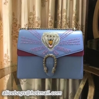 Discount Fashion Gucci Dionysus Embroidered Leather Shoulder Bag 400348 Lion