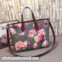 Top Grade Gucci Soft GG Blooms Tote Bag 453705 Red