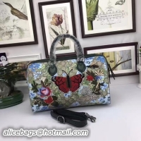 Good Quality Gucci Limited Edition GG Supreme Top Handle Bag 409527 Butterfly