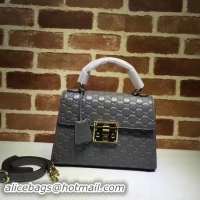 Trendy Design Gucci Padlock Gucci Signature Top Handle Bag 453188 Grey