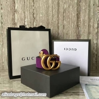 Classic Hot Gucci Suede Leather Belt 68848 Purple