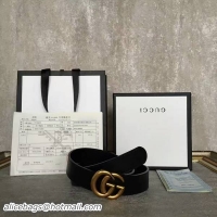 Best Grade Gucci Original Calf Leather 3.5CM Belt 68884C