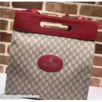 Good Looking Gucci Soft GG Supreme With Red Leather Trim Tote 463491 2017