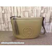 Good Quality Gucci Soho Leather Messenger Bag 308361 Apricot