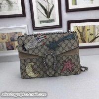 Grade Quality Gucci Dionysus Embroidered Shoulder Bag 403348 Khaki