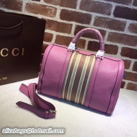 Top Design Gucci Leather Medium Boston Bag 247205 Rose