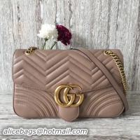 Discount Gucci Now GG Marmont Matelasse Shoulder Bag 443496 Apricot