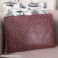 Spot Bulk New Goyard Ipad Bag GM 020113 Burgundy