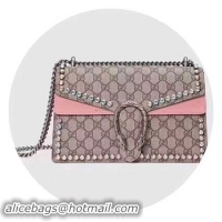 Good Quality Gucci Dionysus Small GG Shoulder Bag 400249 Pink