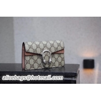 Sumptuous Gucci Dionysus GG Supreme Super mini Bag 476432 Apricot