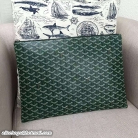 New Style Cheap  Goyard Ipad Bag GM 020113 Green