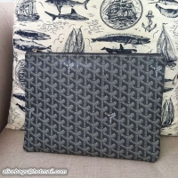 Free Shipping 2017 Goyard Ipad Bags PM 020113 Dark Grey